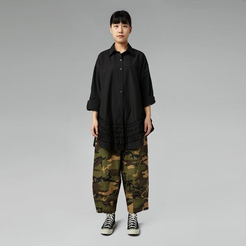 SHIRT WITH ROUCHE WHITE