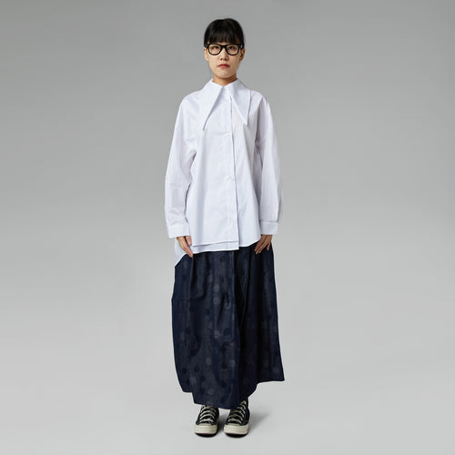 SHIRT WITH POINTED COLLAR