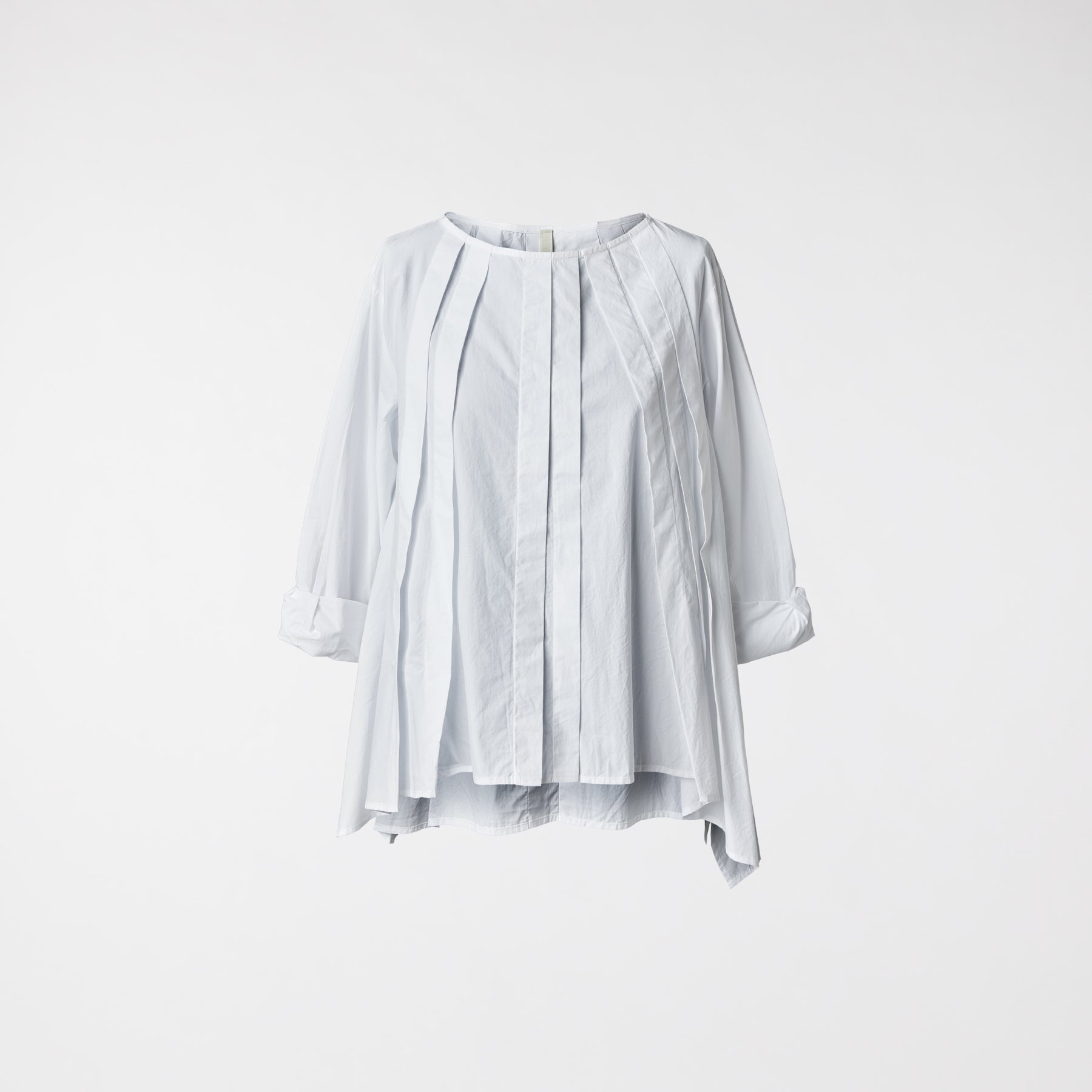 BLUSA CON PIEGHE BIANCA