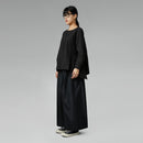 BLUZKA Z ZAKŁADKAMI CZARNA