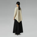 ASYMMETRIC SWEATSHIRT WHITE