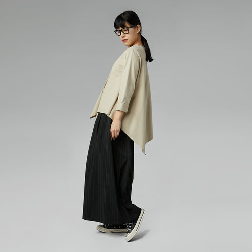 ASYMMETRIC SWEATSHIRT WHITE