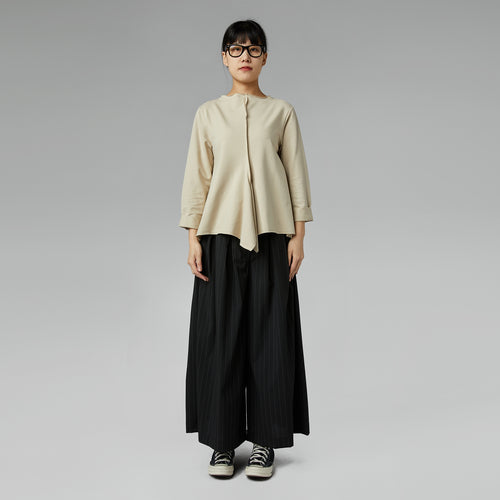 ASYMMETRIC SWEATSHIRT BLACK