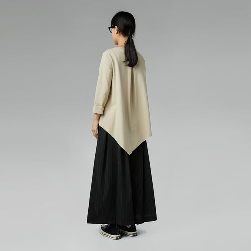 ASYMMETRIC SWEATSHIRT BLACK