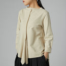 ASYMMETRIC SWEATSHIRT BLACK