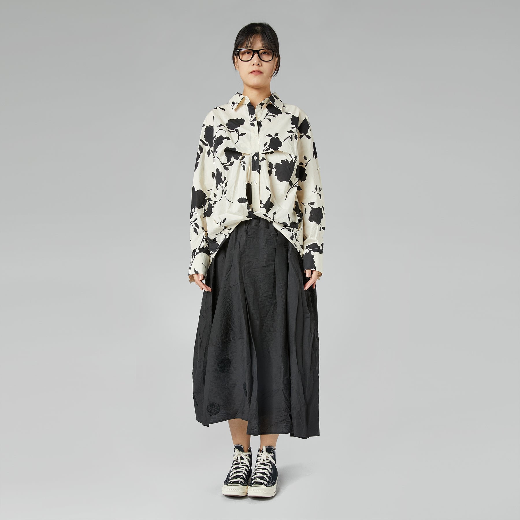 BLOUSE WITH FLOREAL PRINT