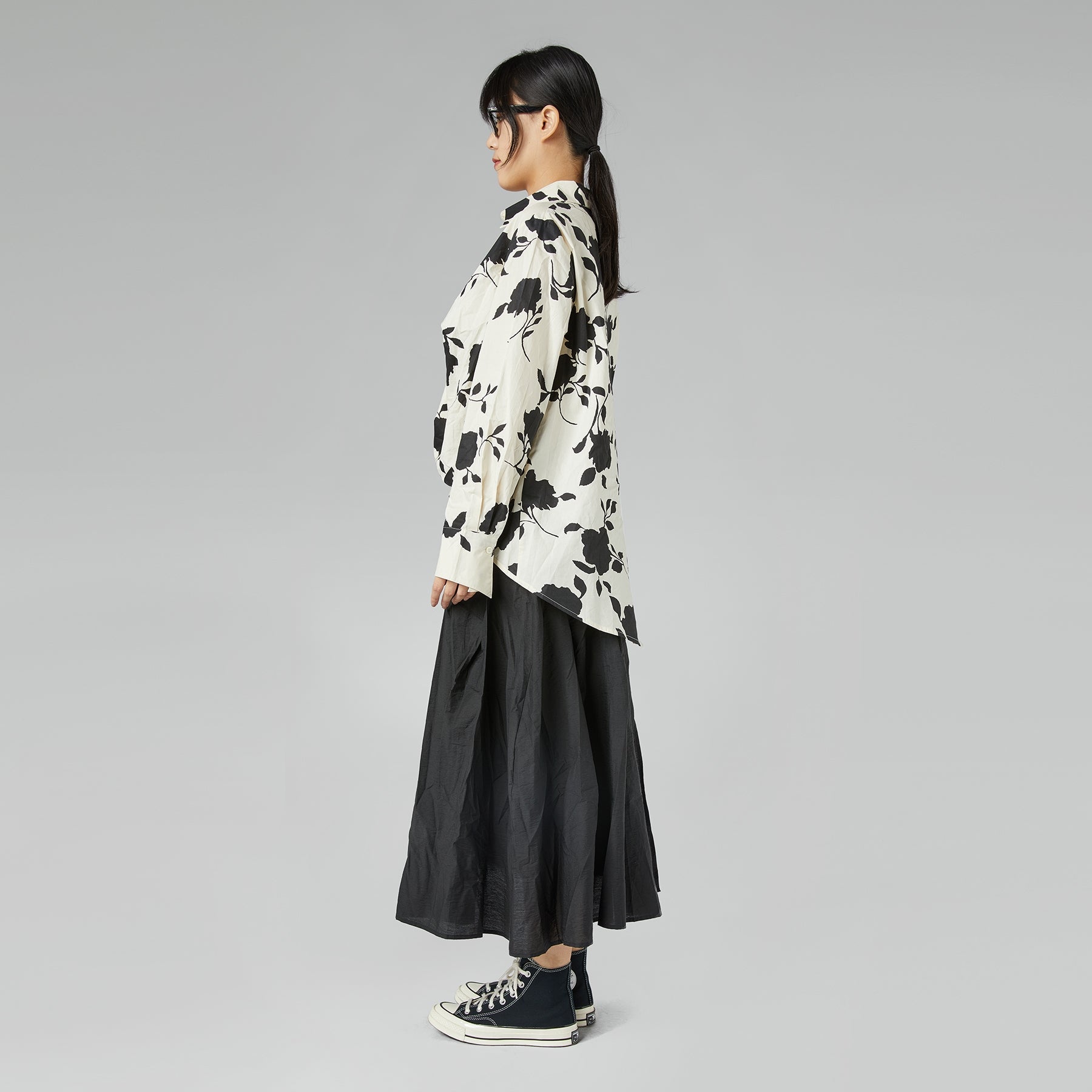 BLUSA CON STAMPA FLOREALE