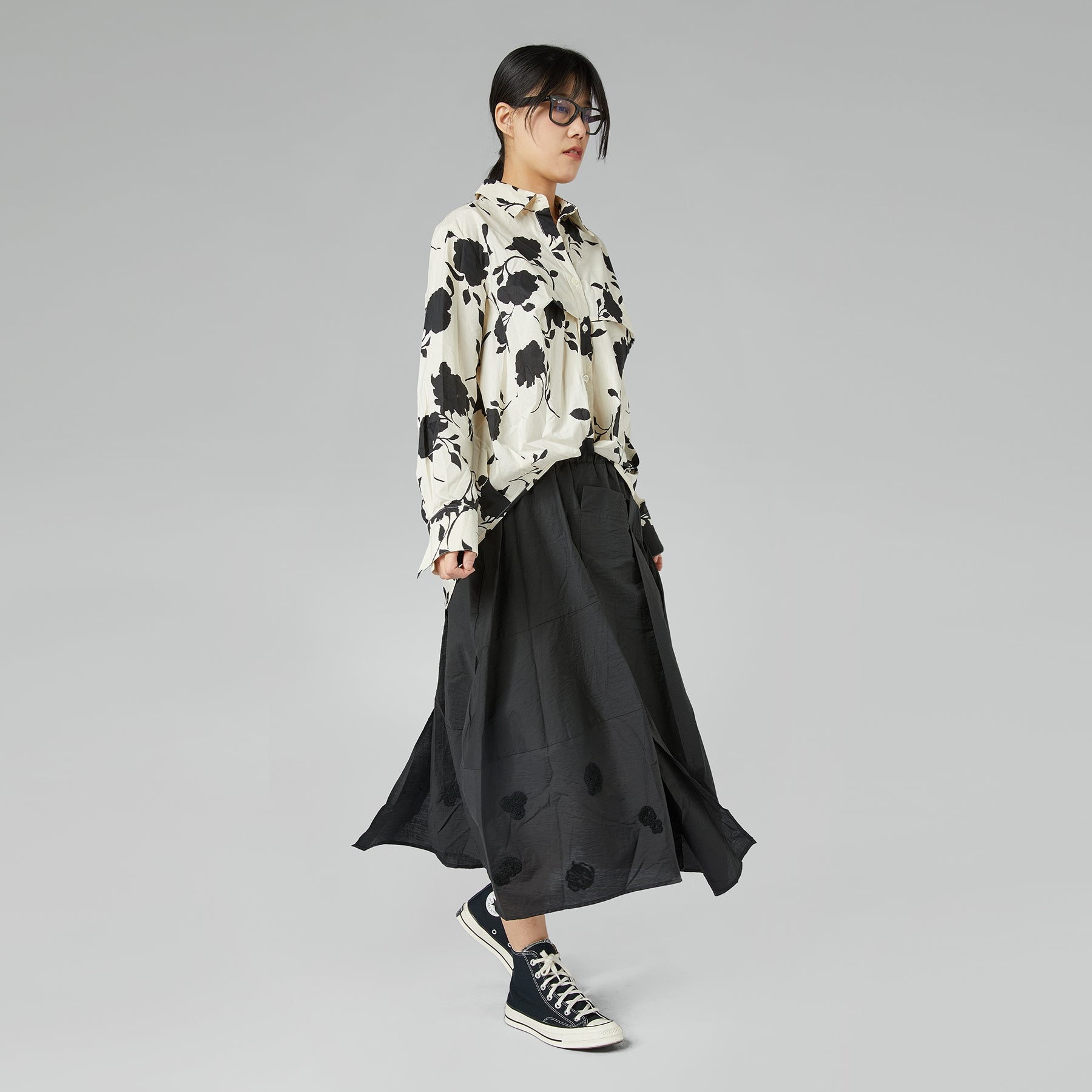 BLUSA CON STAMPA FLOREALE