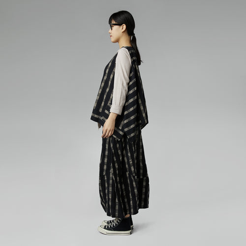 TOP IN CHECKED FABRIC