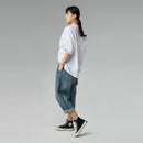 BLUZKA Z DEKOLTEM DRABINKOWYM BIAŁA