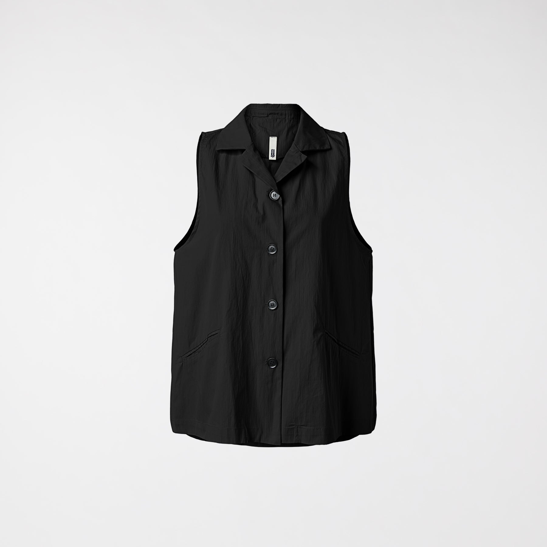 VEST WITH BUTTONS BLACK