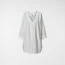 CHEMISIER MAXI BLANC À COL EN V