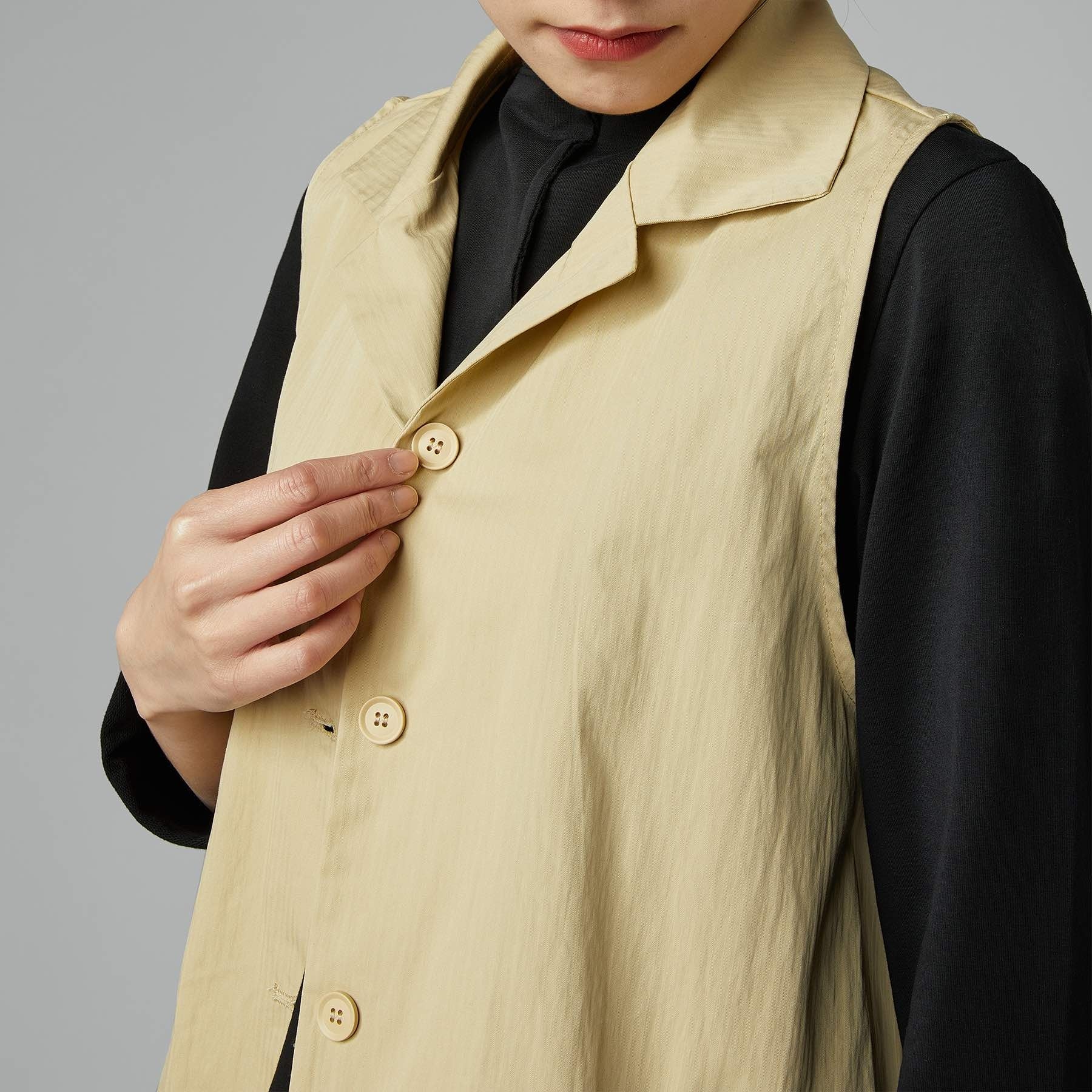 VEST WITH BUTTONS BAMBOO