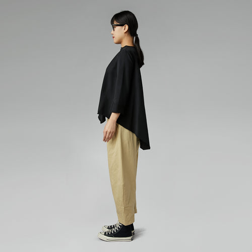 ASYMMETRIC SWEATSHIRT BLACK