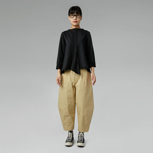 ASYMMETRIC SWEATSHIRT BLACK