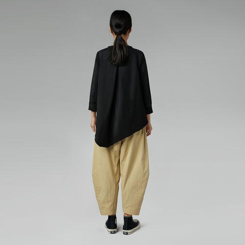 ASYMMETRIC SWEATSHIRT BLACK