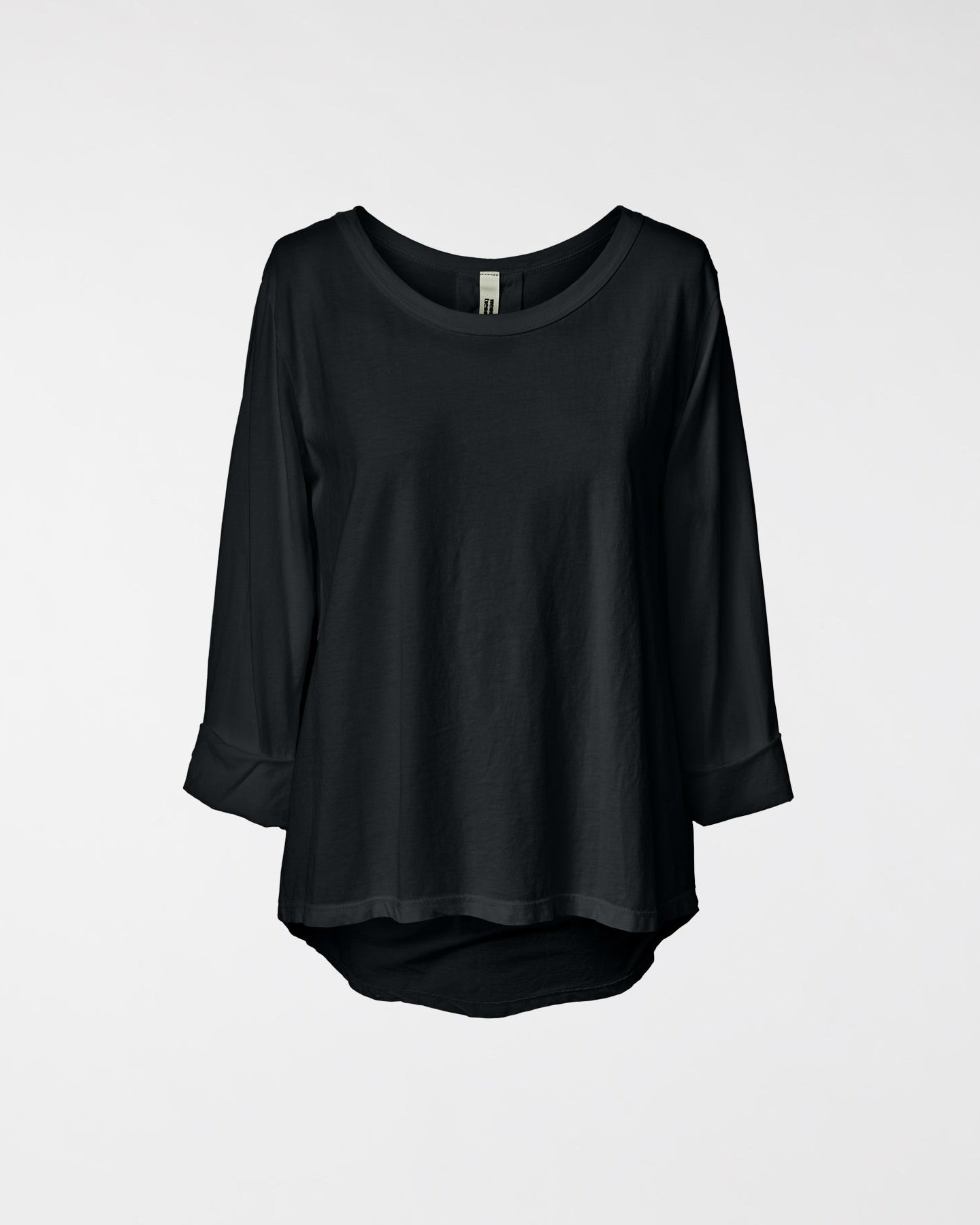 CASUAL T-SHIRT IN COTTON FABRIC BLACK
