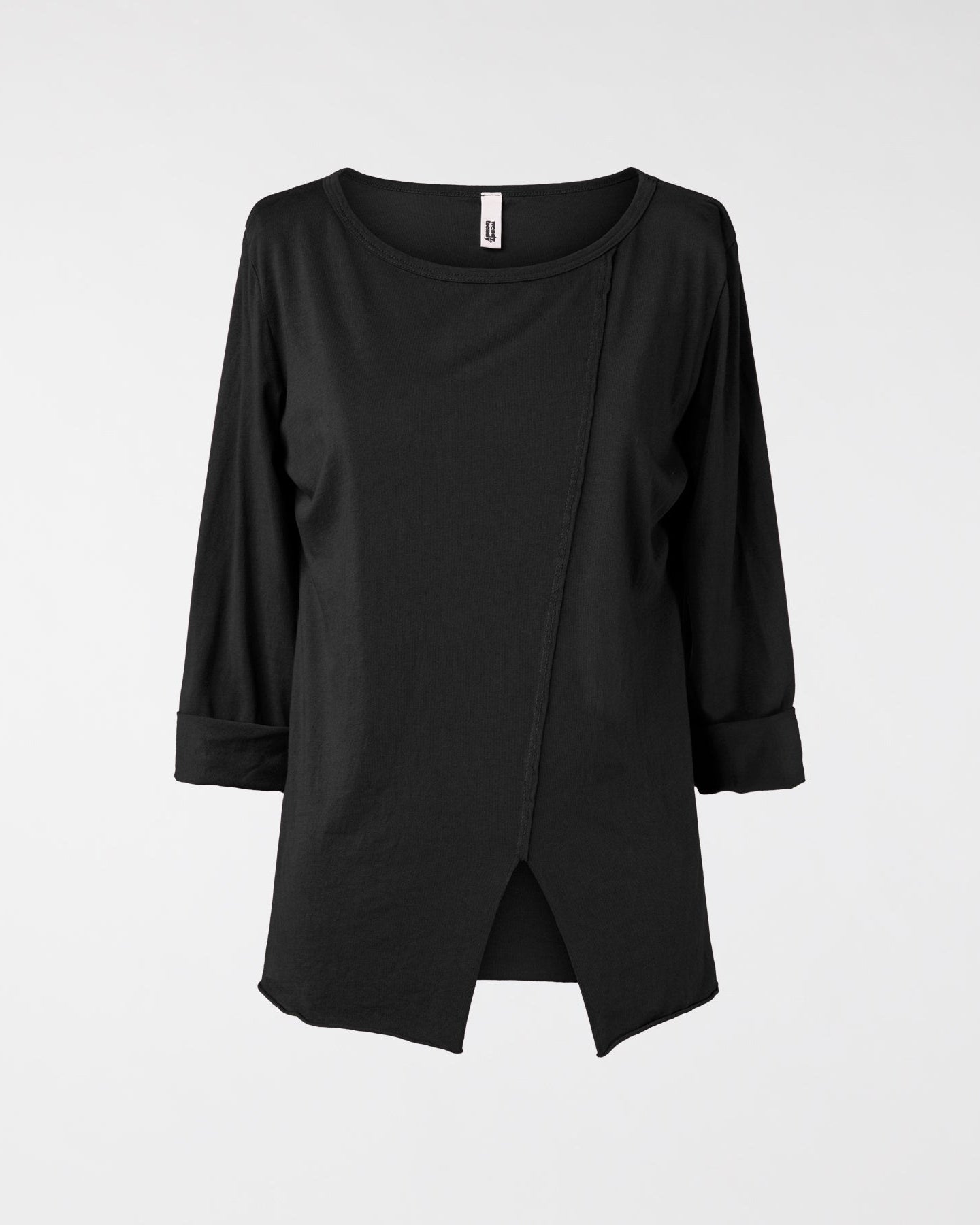 CAMISETA CON ABERTURA NEGRO