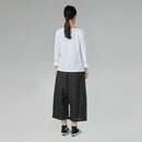 KOSZULKA BAWEŁNIANA Z ROZCIĘCIEM W KOLORZE BIAŁYM