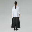 T-SHIRT IN COTONE CON SPACCHI LATERALI BIANCA