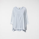 T-SHIRT IN COTONE CON SPACCHI LATERALI BIANCA