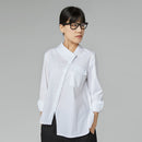 SHIRT WITH HALF COLLAR WHITE