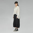 LIGHTWEIGHT SHIRT WITH RUFFLES ON THE BACK