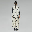 TOP DE LUNARES CON CUELLO DE COPA NEGRO