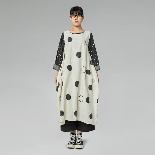 POLKA DOT EGG-SHAPED DRESS