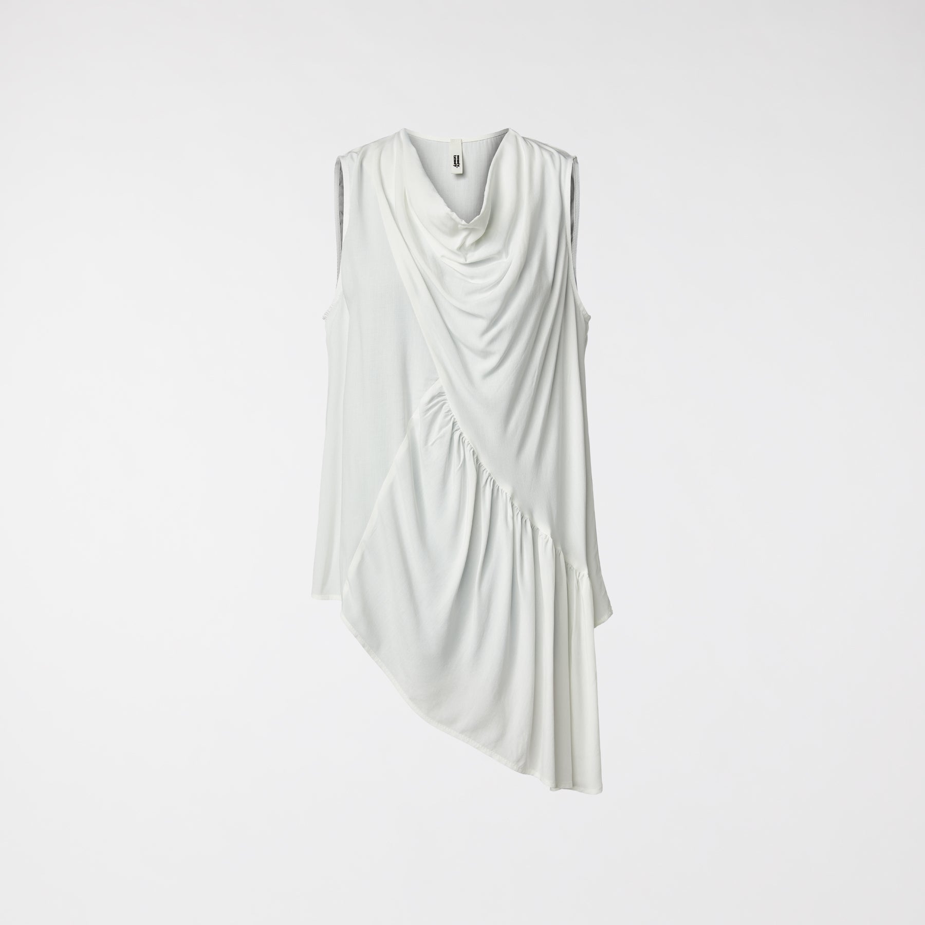 TOP FLUIDO ASIMMETRICO BIANCO