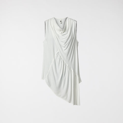 TOP FLUIDO ASIMMETRICO BIANCO
