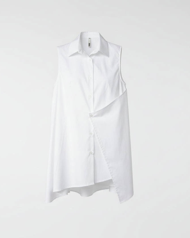 SLEEVELESS SHIRT WITH WALLET CLOSURE