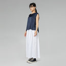 TOP IN RASO MISTO RAYON MARRONE