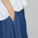 PANTALON ÉVASÉ EN TISSU DENIM