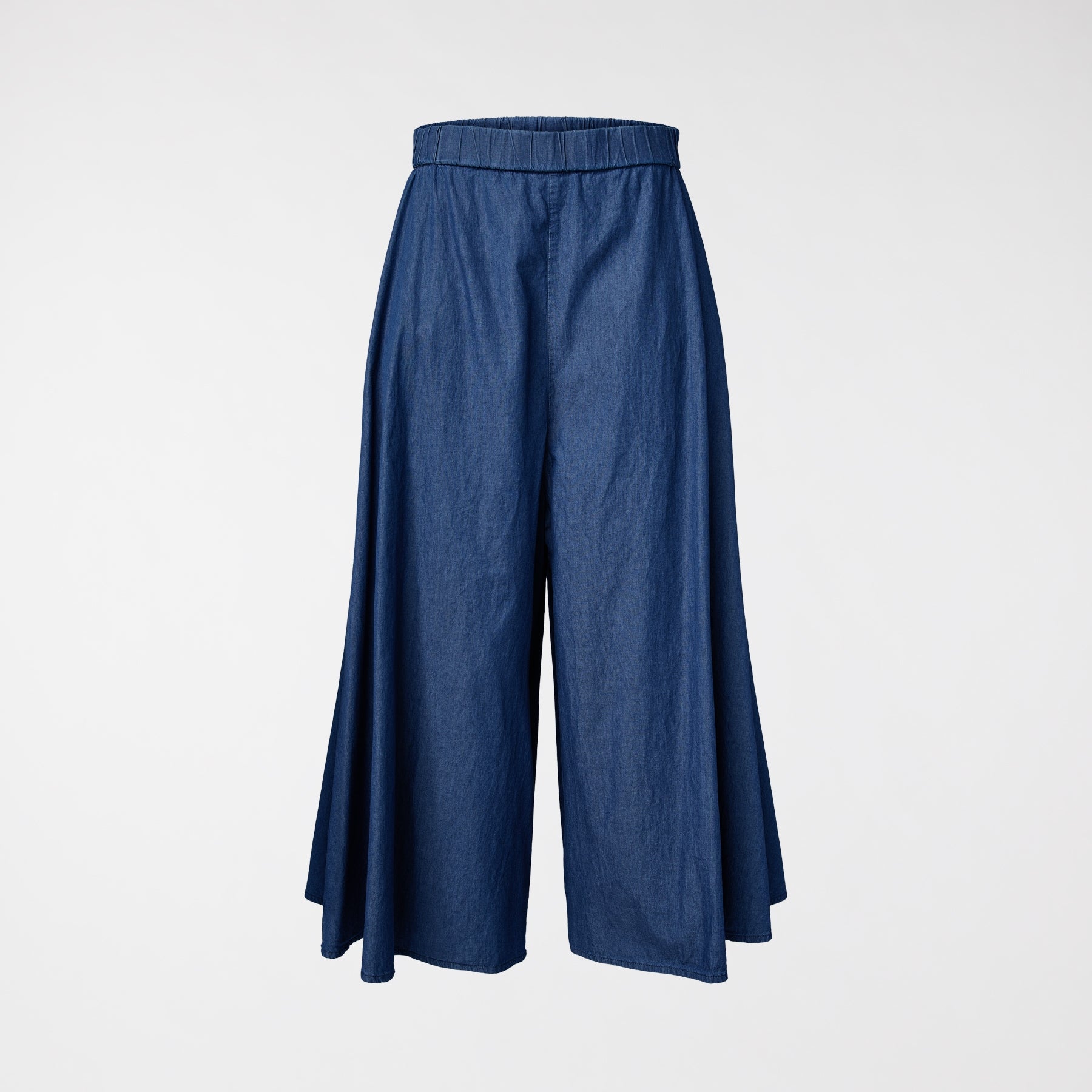 PANTALON ÉVASÉ EN TISSU DENIM