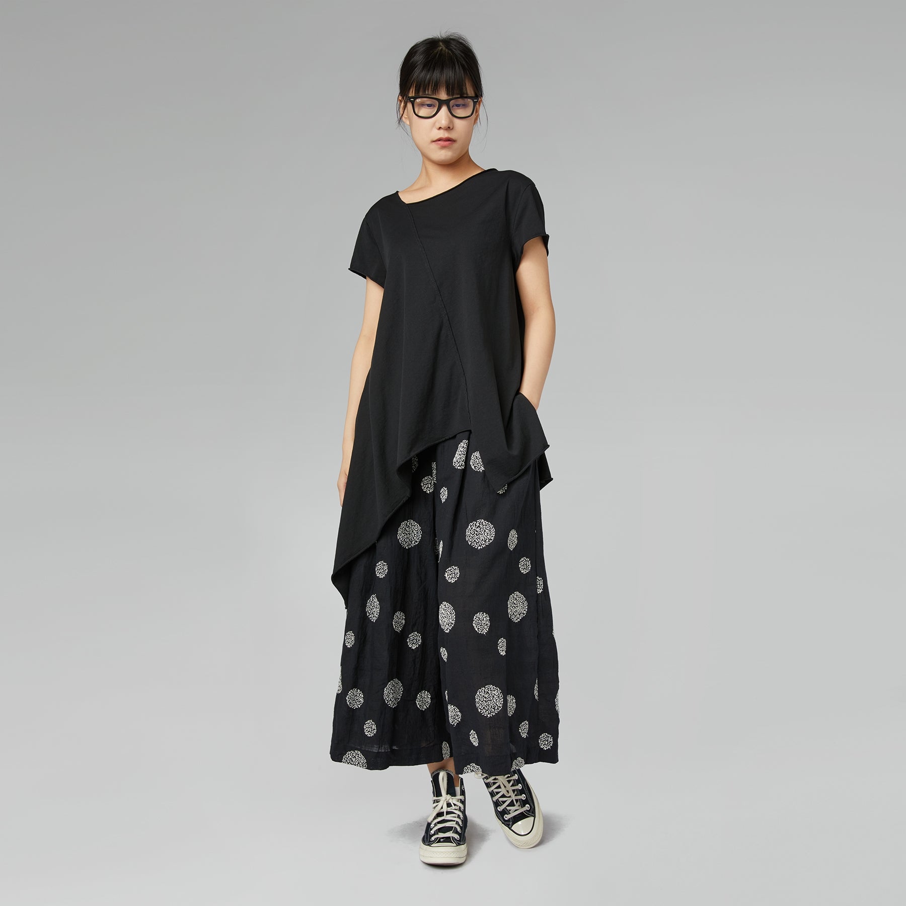 ASYMMETRIC T-SHIRT BLACK