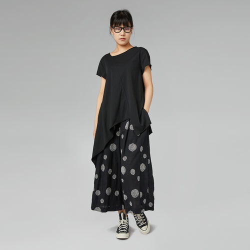 ASYMETRYCZNA KOSZULKA CZARNA