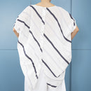 MAXI BLOUSE WITH APPLIED STRIPED PATTERN
