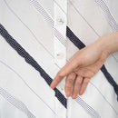 MAXI BLOUSE WITH APPLIED STRIPED PATTERN