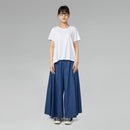 T-SHIRT BASIC A MANICHE CORTE NERA