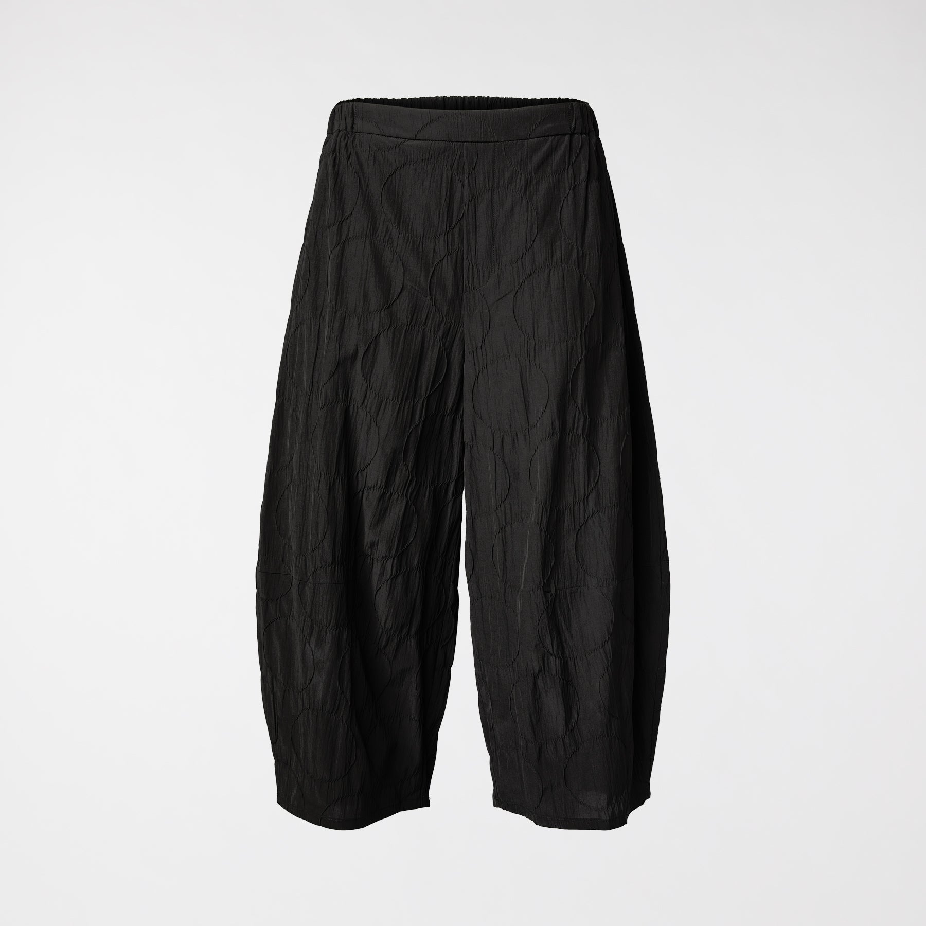 PANTALONI CON MOTIVO A CERCHI IN RILIEVO