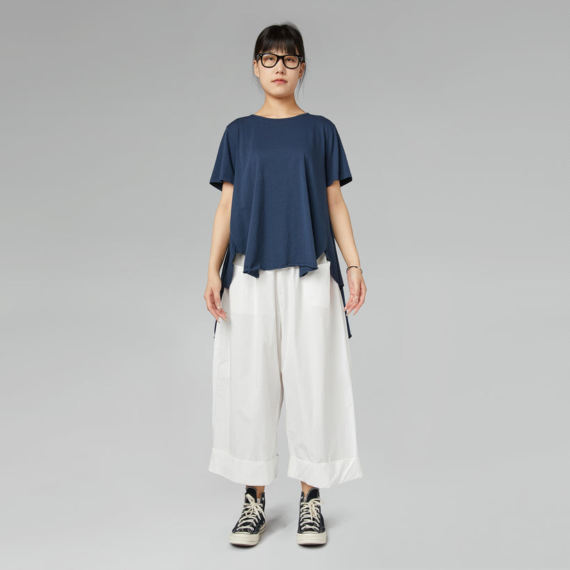 LANGES BAUMWOLL-T-SHIRT IN ROSA