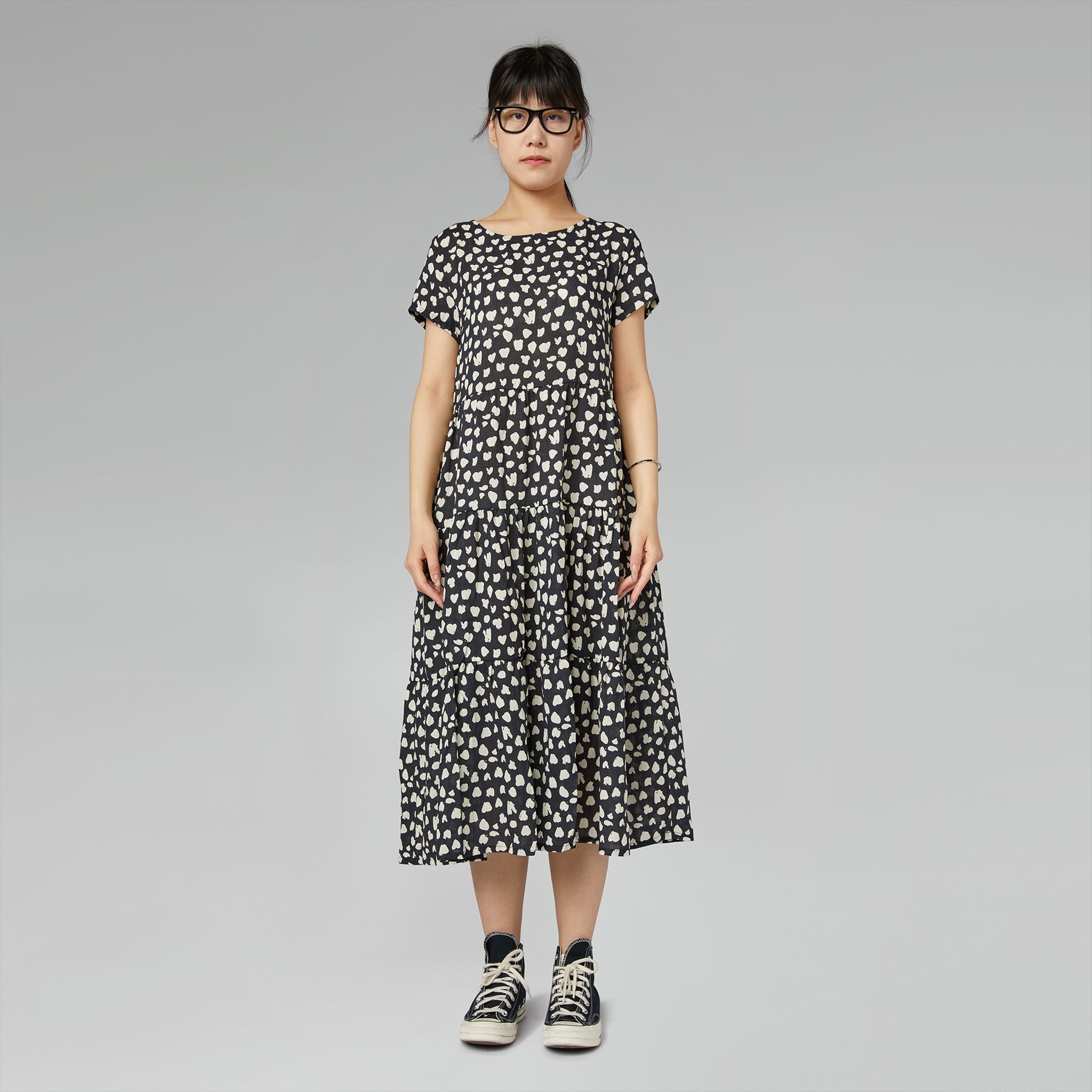 ROBE À MOTIF ABSTRAIT