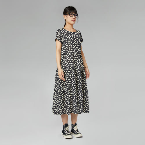 DRESS WITH ABSTRACT PATTERN