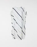 MAXI BLOUSE WITH APPLIED STRIPED PATTERN