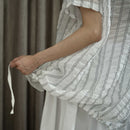 HALBTRAUM-BLUSE MIT WEISSEN STREIFEN