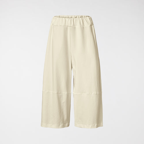 CULOTTE TROUSERS IN STRETCH COTTON BEIGE