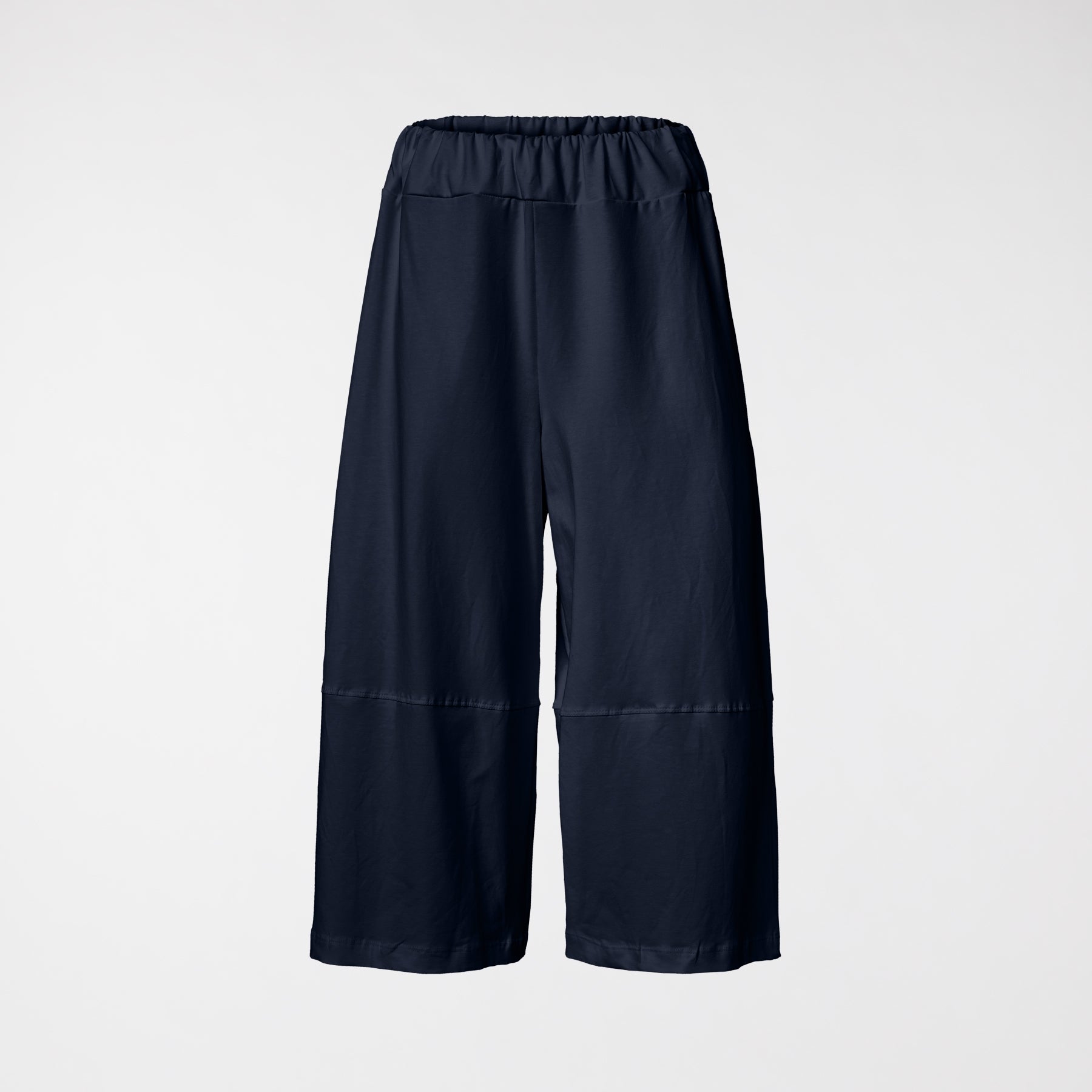 CULOTTE TROUSERS IN STRETCH COTTON BLUE
