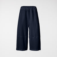CULOTTE TROUSERS IN STRETCH COTTON BLUE