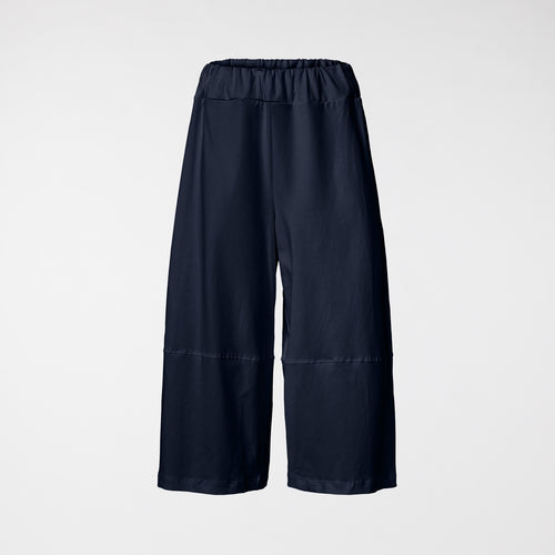 CULOTTE TROUSERS IN STRETCH COTTON BLUE